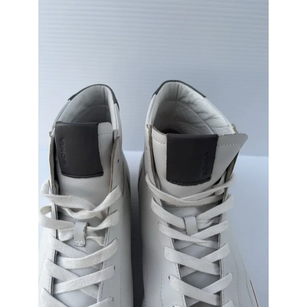 Vince Fitzroy Hi Top Men's Sneakers White Leather‎ Size 13 Casual